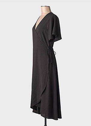 Robe courte col v noir VERO MODA femme