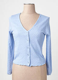 Gilet manches longues bleu MANGO femme