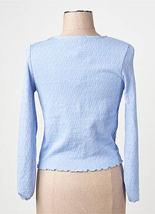 Gilet manches longues bleu MANGO femme