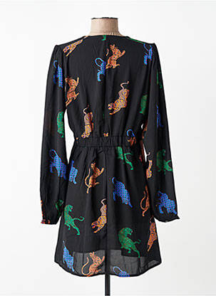 Robe mi-longue manches longues manches longues noir ONLY femme