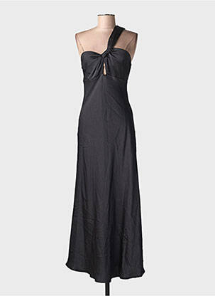 Robe longue noir MANGO femme