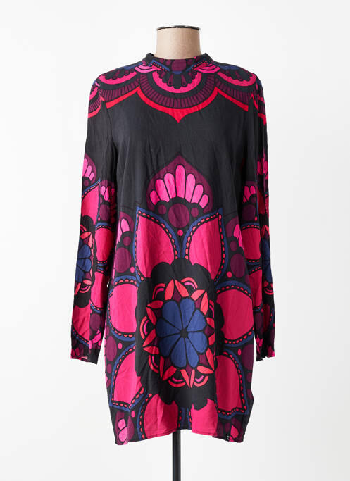 Robe mi-longue rose SUPERDRY femme