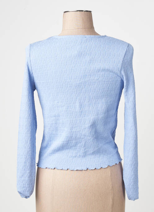 Gilet manches longues bleu MANGO femme