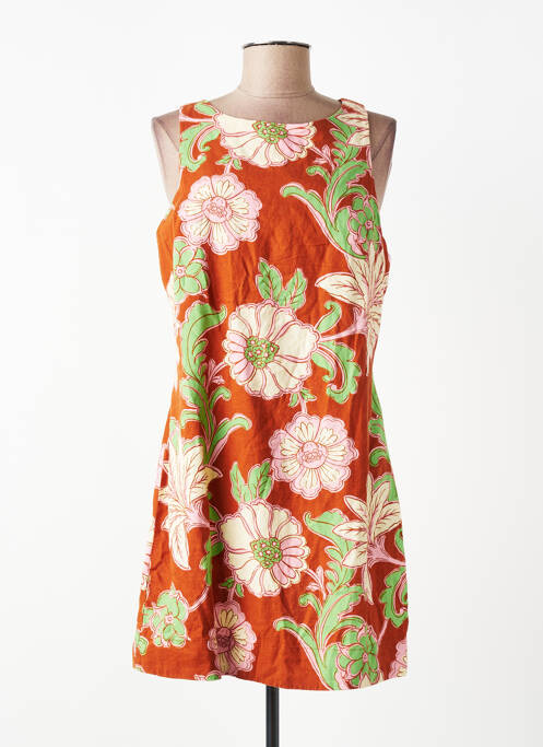 Robe courte marron MANGO femme