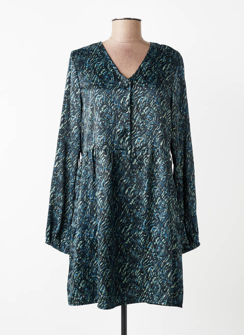 Robe longue manches longues manches longues bleu VILA femme
