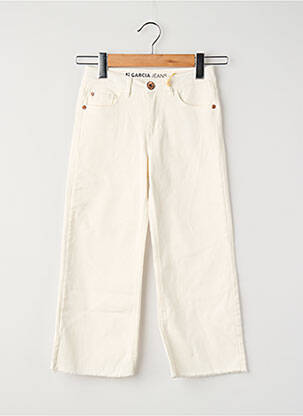 Jeans coupe droite blanc GARCIA fille