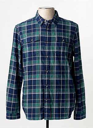 Chemise manches longues vert PETROL INDUSTRIES homme