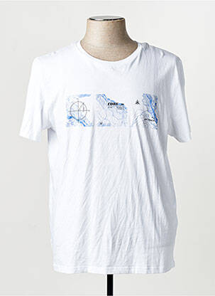 T-shirt manches courtes manches courtes blanc JACK & JONES homme