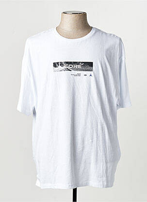 T-shirt col rond manches courtes blanc JACK & JONES homme