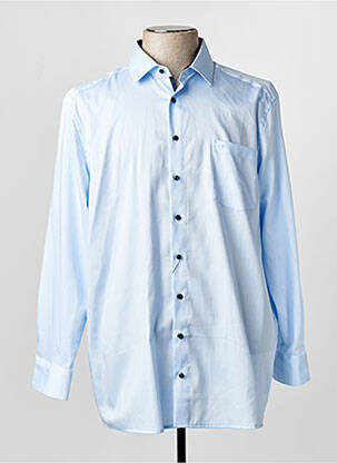 Chemise manches longues bleu OLYMP homme