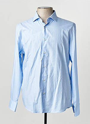 Chemise manches longues bleu MANGO homme