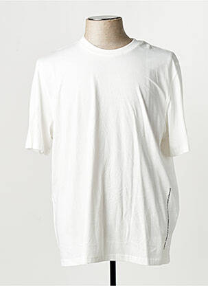 T-shirt col rond manches courtes blanc JACK & JONES homme