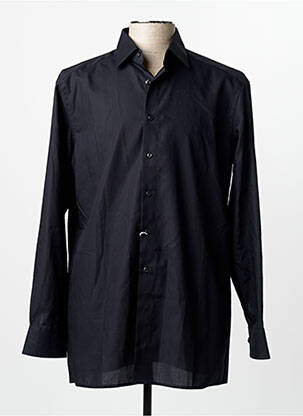 Chemise manches longues noir OLYMP homme
