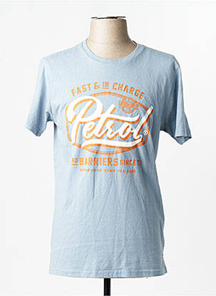 T-shirt bleu PETROL INDUSTRIES homme