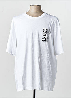 T-shirt col rond blanc JACK & JONES homme