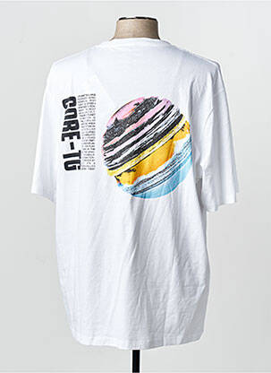T-shirt col rond blanc JACK & JONES homme