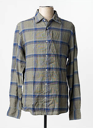 Chemise manches longues vert MANGO homme