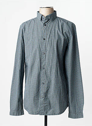 Chemise manches longues manches longues bleu TOM TAILOR homme