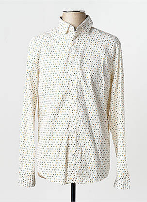 Chemise manches longues manches longues beige TOM TAILOR homme