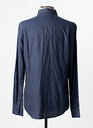 Chemise manches longues manches longues bleu TOM TAILOR homme