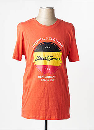 T-shirt orange JACK & JONES homme