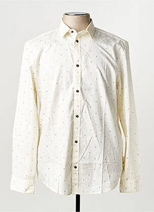 Chemise manches longues blanc TOM TAILOR homme