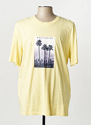 T-shirt jaune JACK & JONES homme