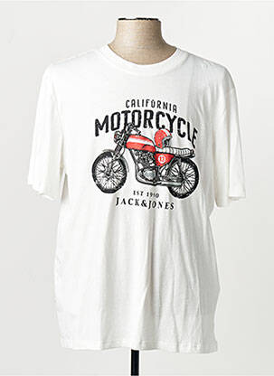 T-shirt blanc JACK & JONES homme