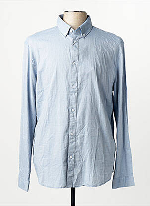 Chemise manches longues manches longues bleu TOM TAILOR homme