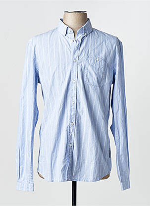 Chemise manches longues bleu TOM TAILOR homme
