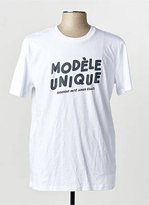T-shirt blanc MONSIEUR TSHIRT homme
