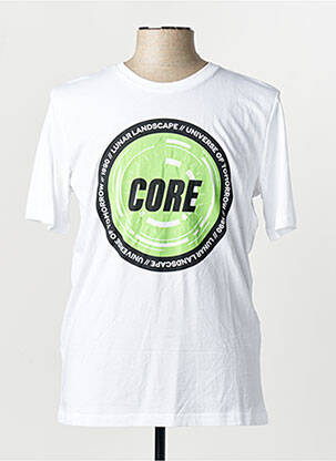 T-shirt coupe droite manches courtes blanc JACK & JONES homme