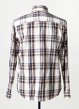 Chemise manches longues marron JACK & JONES homme