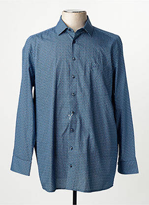 Chemise manches longues bleu OLYMP homme