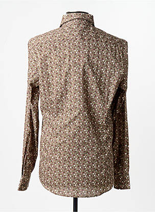 Chemise manches longues beige DELAHAYE homme