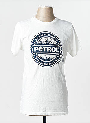 T-shirt blanc PETROL INDUSTRIES homme