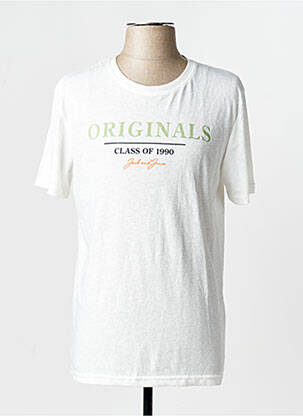 T-shirt blanc JACK & JONES homme