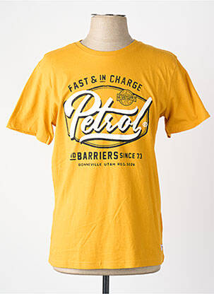 T-shirt jaune PETROL INDUSTRIES homme