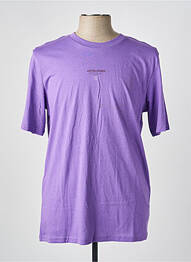 T-shirt manches courtes manches courtes violet JACK & JONES homme