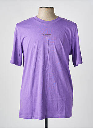 T-shirt manches courtes manches courtes violet JACK & JONES homme
