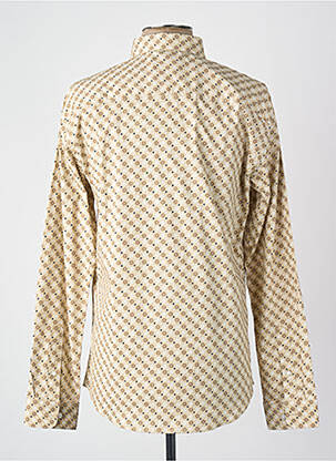 Chemise manches longues beige JACK & JONES homme