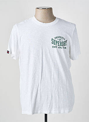 T-shirt blanc SUPERDRY homme