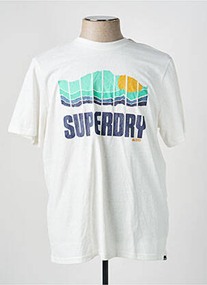 T-shirt blanc SUPERDRY homme