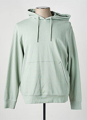 Sweat-shirt à capuche vert MANGO homme