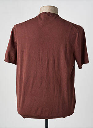 T-shirt marron MANGO homme