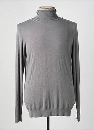 Pull col roulé gris PETROL INDUSTRIES homme