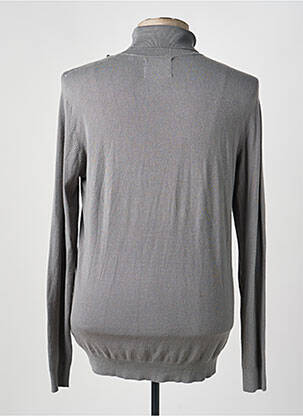 Pull col roulé gris PETROL INDUSTRIES homme