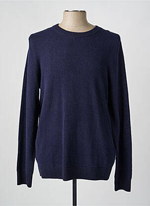 Pull col rond manches longues bleu JACK & JONES homme