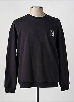 Pull manches longues manches longues noir JACK & JONES homme
