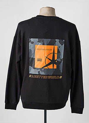 Pull manches longues manches longues noir JACK & JONES homme